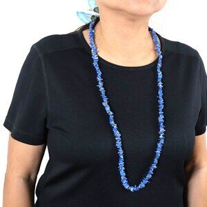 Authentic Vintage Native American Lapis Lazuli Necklace Handmade Navajo Jewelry*